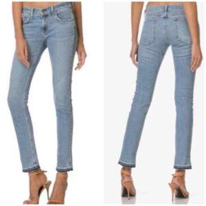 Rag & Bone Dre Slim Boyfriend Jeans Kingston Raw Hem Size 27 Acid Wash Y2K